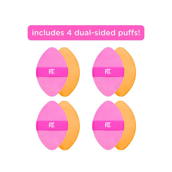 Kit com 4 Esponjas Puff 2 em 1 Real Techniques